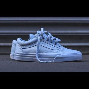 Monochrome old skool vans (skyway blue)